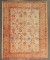 Antique Worn Ivory Field Oushak Rug No. j4082