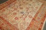 Antique Worn Ivory Field Oushak Rug No. j4082