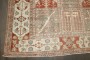 Gallery Size Crimson Red Gray Persian Bakhtiari Rug No. j4086