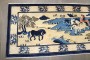 Vintage Horse Chinese Small Rug No. j4089