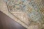 Light Blue Persian Square Scatter Rug No. j4135