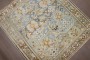 Light Blue Persian Square Scatter Rug No. j4135