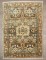 Brown Persian Sarouk Mini Rug No. j4154