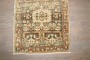 Brown Persian Sarouk Mini Rug No. j4154