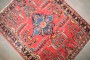 Mini Red Blue Persian Sarouk Rug No. j4179