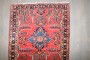 Mini Red Blue Persian Sarouk Rug No. j4179