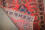 Mini Red Blue Persian Sarouk Rug No. j4179