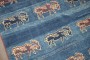 Blue Turkish Goat Accent Rug No. j4190