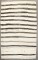 White Striped Vintage Turkish Kilim No. j4224