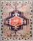 Square Turkish Kars Mini Rug No. j4225