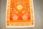 Bright Orange Floral Anatolian Rug No. j4232