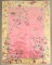 Bright Pink Yellow Chinese Art Deco Rug No. j4243