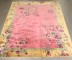 Bright Pink Yellow Chinese Art Deco Rug No. j4243