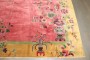 Bright Pink Yellow Chinese Art Deco Rug No. j4243