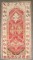 Red Antique Scatter Oushak Rug No. j4281