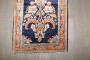 Navy Persian Sarouk Mini Rug No. j4320