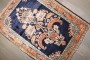 Navy Persian Sarouk Mini Rug No. j4320