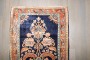 Navy Persian Sarouk Mini Rug No. j4320