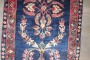 Blue Persian Indo Sarouk Small Rug No. j4345