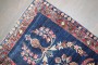 Blue Persian Indo Sarouk Small Rug No. j4345