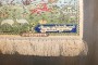 Ivory Pictorial Silk Herekeh Dowry Rug No. j4405