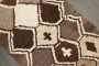 Brown Geometric Moroccan Runner No. j4443