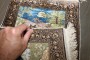Signed Turkish Silk Herekeh Owl Rug No. j4457