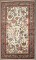Ivory Bird Pictorial Persian Rug No. j4460