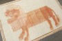 Lion Vintage Persian Gabbeh Rug No. j4470