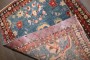 Blue Mini Sarouk Ferehan Antique Rug No. j4482
