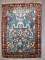Blue Mini Sarouk Ferehan Antique Rug No. j4482