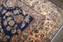 Oversize Manchester Wool Navy Persian Sarouk Rug No. j4505