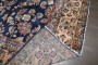 Oversize Manchester Wool Navy Persian Sarouk Rug No. j4505