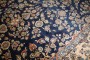 Oversize Manchester Wool Navy Persian Sarouk Rug No. j4505