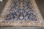 Oversize Manchester Wool Navy Persian Sarouk Rug No. j4505