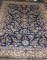 Oversize Manchester Wool Navy Persian Sarouk Rug No. j4505