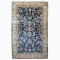 Oversize Manchester Wool Navy Persian Sarouk Rug No. j4505