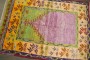 Colorful Vintage Turkish Prayer Rug No. j4526