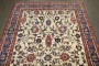 19th Century Floral Ivory Antique Tehran Rug No. j4534