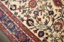 19th Century Floral Ivory Antique Tehran Rug No. j4534