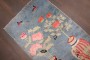 Light Blue Chinese Batou Small Rug No. j4553