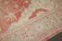 Red Ivory Medallion Oversize Antique Turkish Oushak Carpet No. j4565