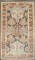 Geometric Antique Persian Bakhtiari Accent Rug No. j4636