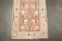 Peach Vintage Turkish Floral Small Rug No. j4688