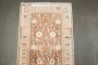 Peach Vintage Turkish Floral Small Rug No. j4688