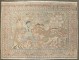 Hunting Scene Vintage Persian Kashan No. j4722