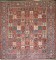 Persian Bakhtiari Square Rug No. j4724