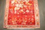 Turkish Melas Floral Red Accent Rug No. j4782