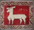 Vintage Red Goat Gabbeh Rug No. j4799
