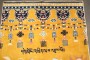 Yellow Tibetan Vintage Dragon Pillar Runner No. j4849